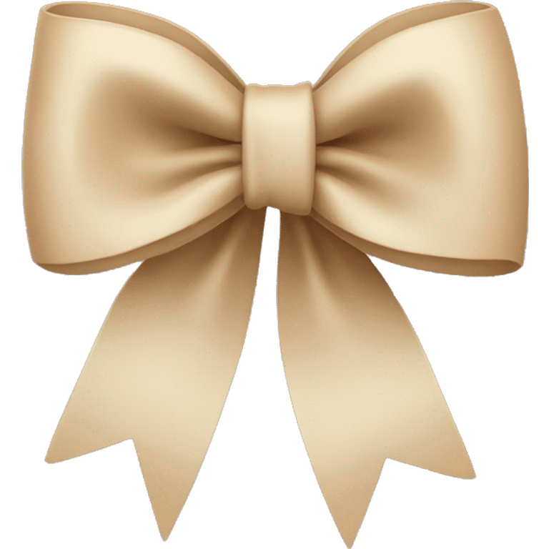 Beige bow emoji