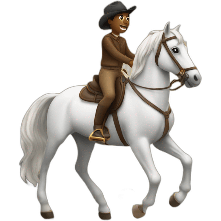 riding a horse emoji