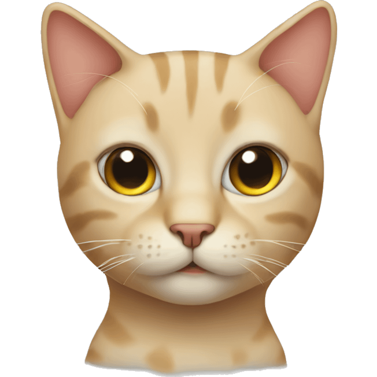 Cat with head emoji