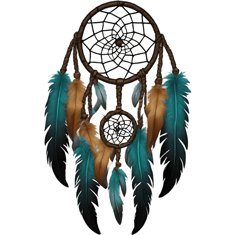 Dream Catcher on a black t shirt emoji