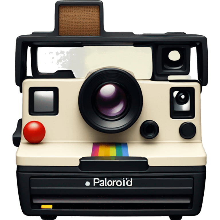 Polaroid camera + made photo  emoji