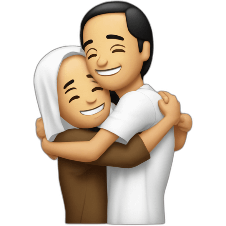 jokowi-and-jesus-hugging emoji