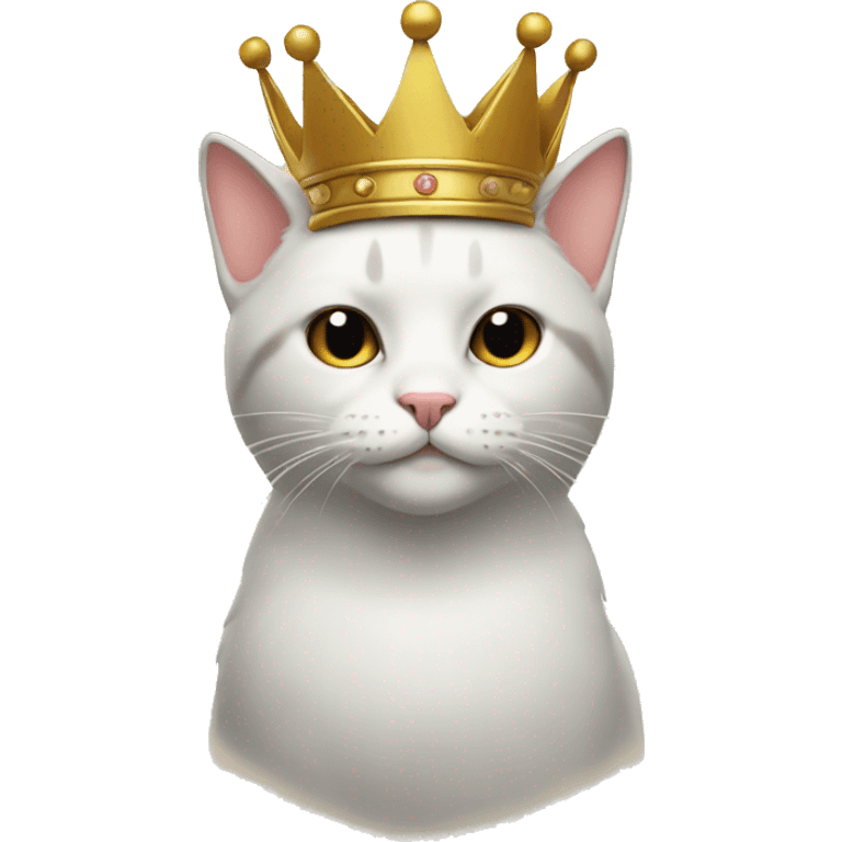 Cat with crown emoji