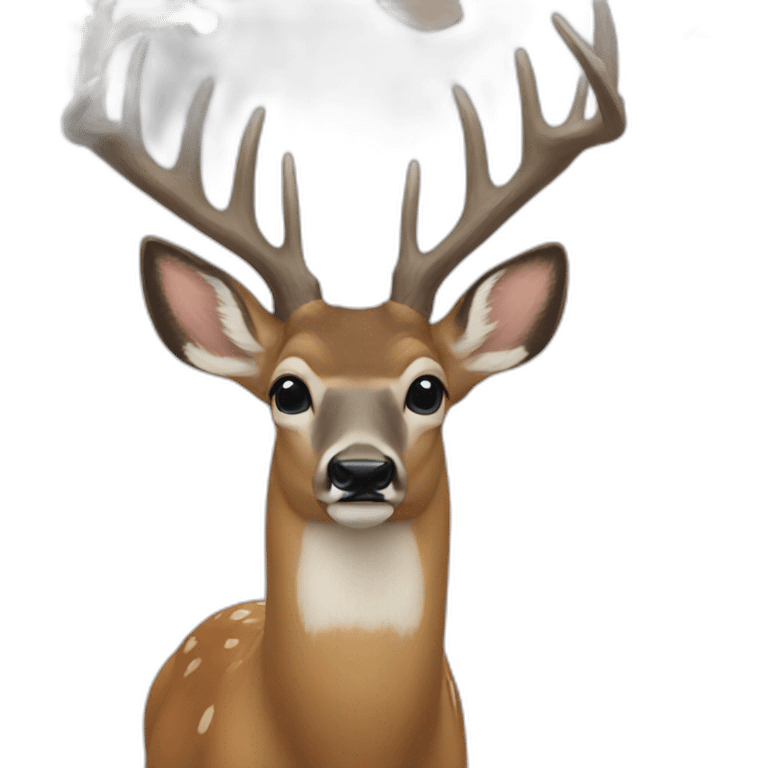 Whitetail deer real life emoji