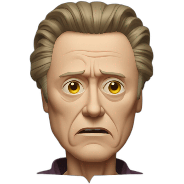 christopher walken scowling emoji