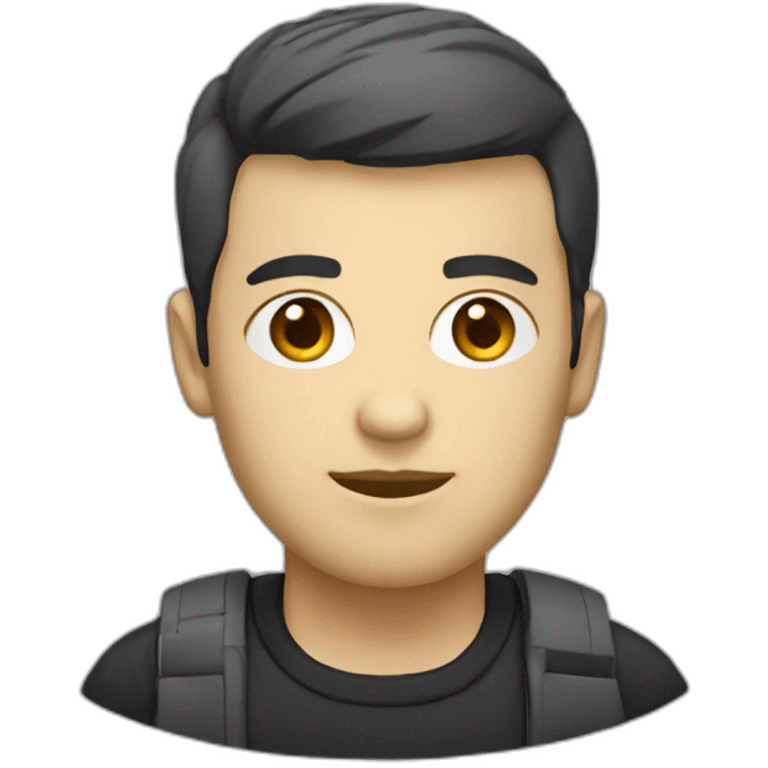 white programmer with dark short hair emoji