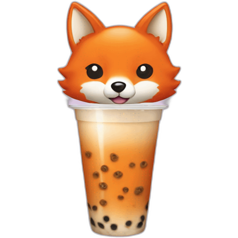 fox bubble tea emoji