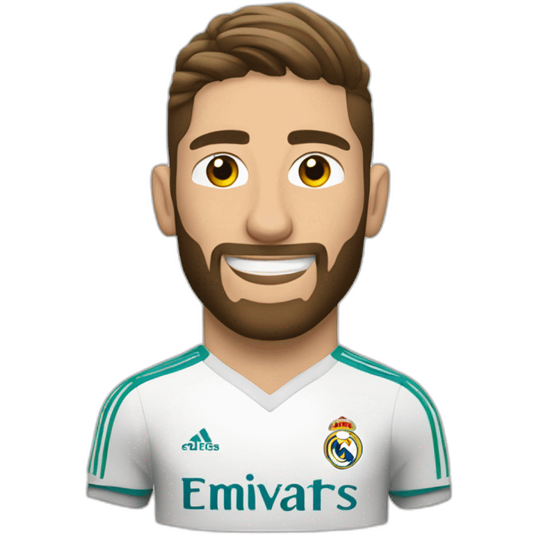 sergio ramos, real madrid, soccer emoji