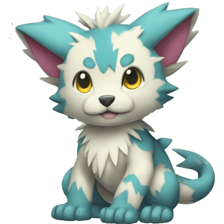 cute cool Digimon-Fakemon-animal full body emoji