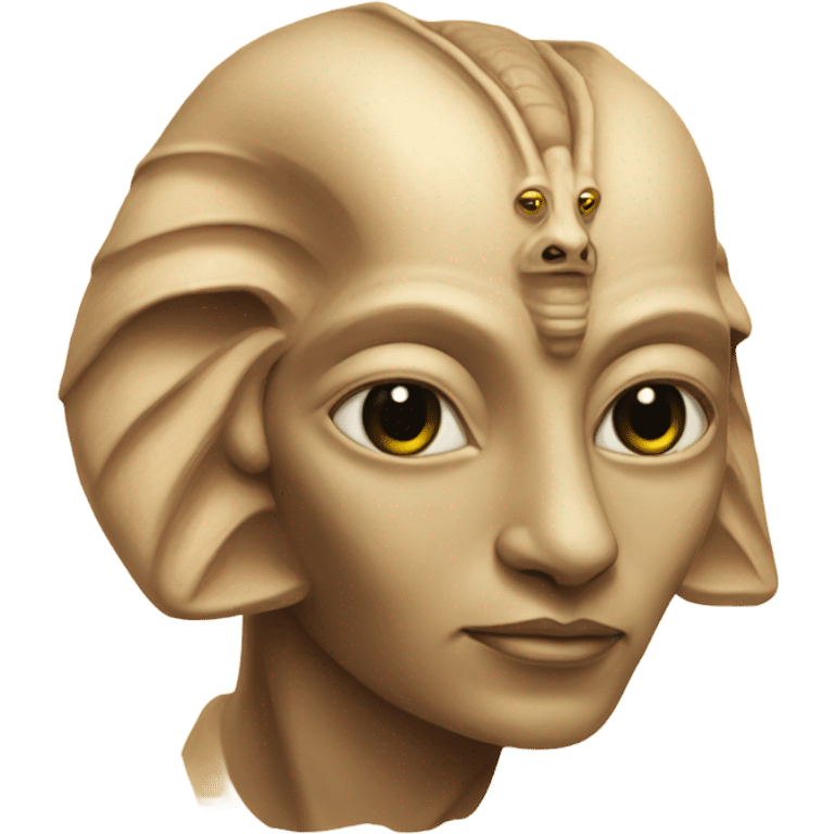 sphinx with an alien emoji