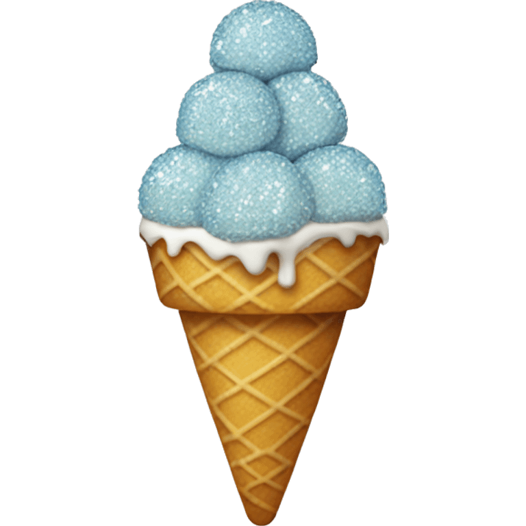 Icecream with crystals emoji