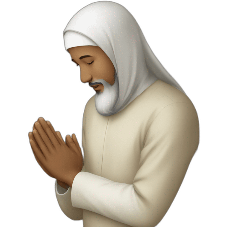 A muslim is praying emoji