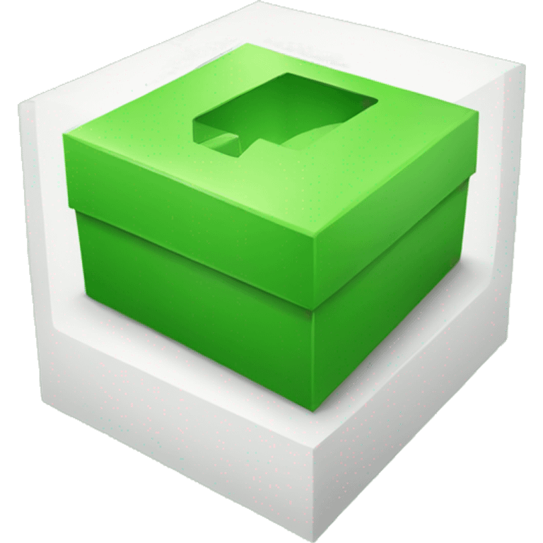 green box with a white checkmark on it emoji