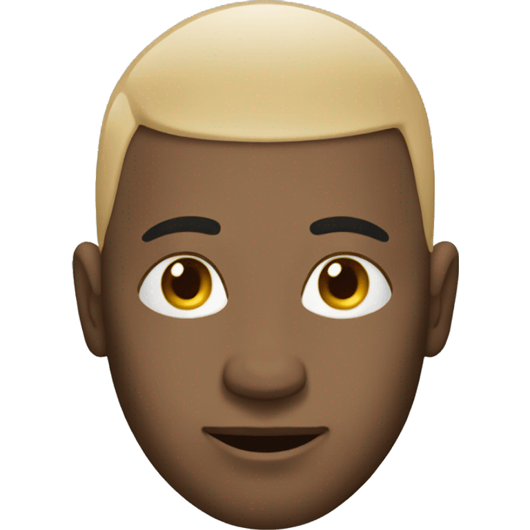 Bald man with drops on head emoji