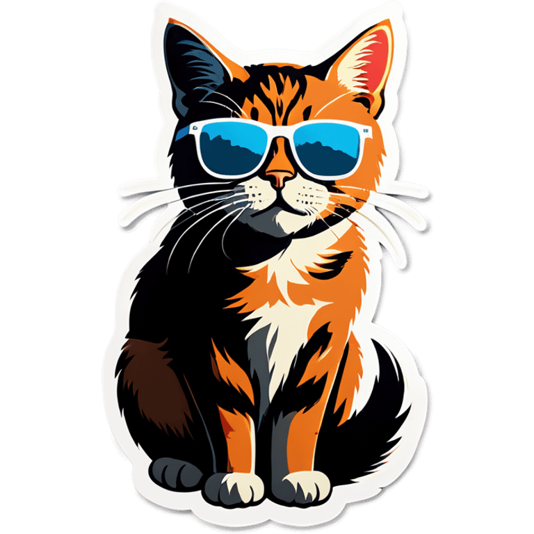 Cat with sunglasses emoji