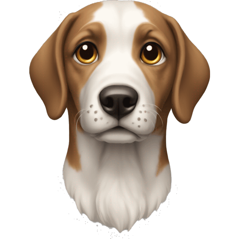 Un chien dessine emoji