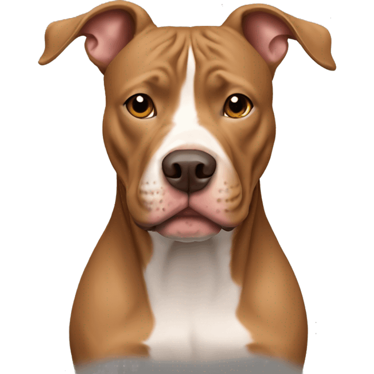 Light brown pitbull dog  emoji