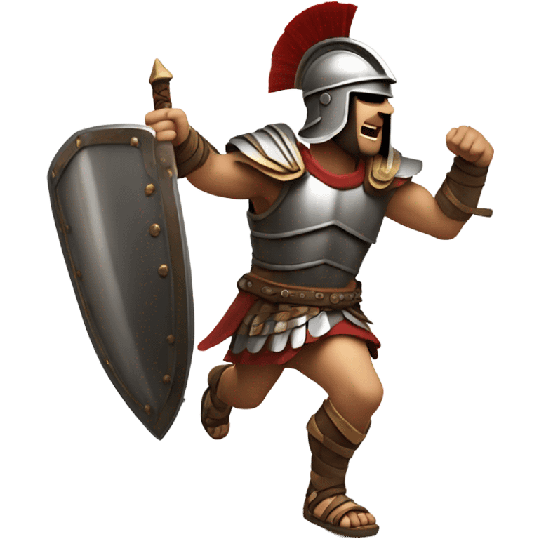 Gladiator running side view emoji