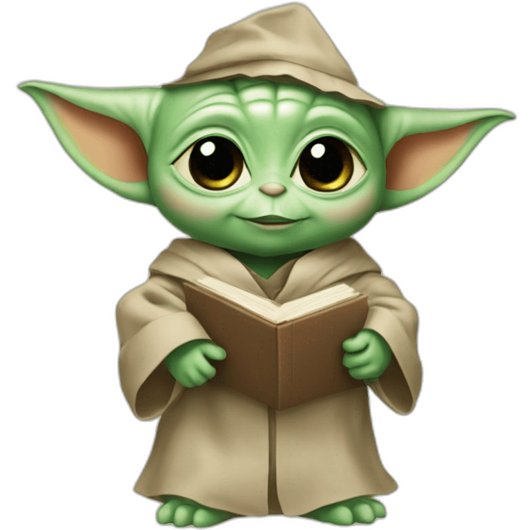 baby yoda at his graduation emoji