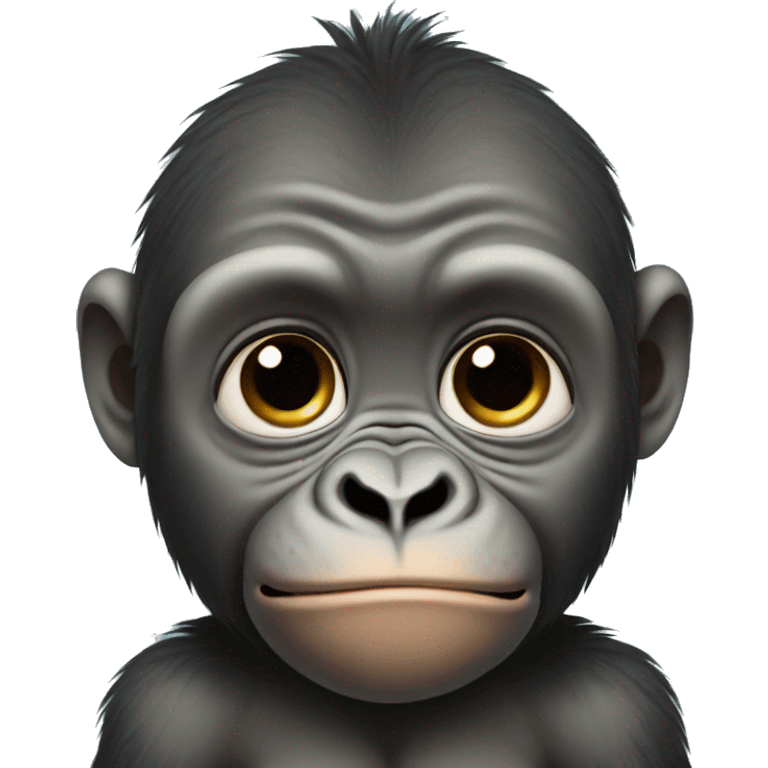 sad baby gorilla emoji