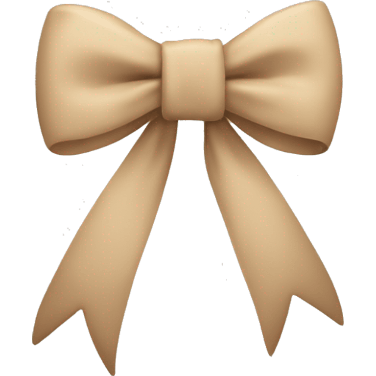 Beige bow emoji