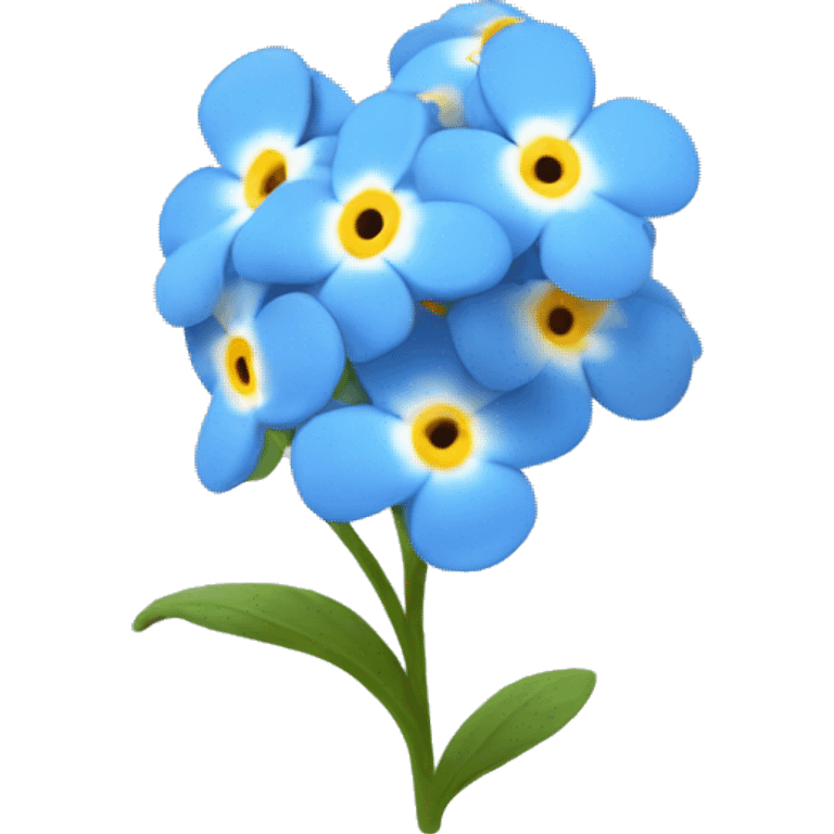 forget me not flower emoji