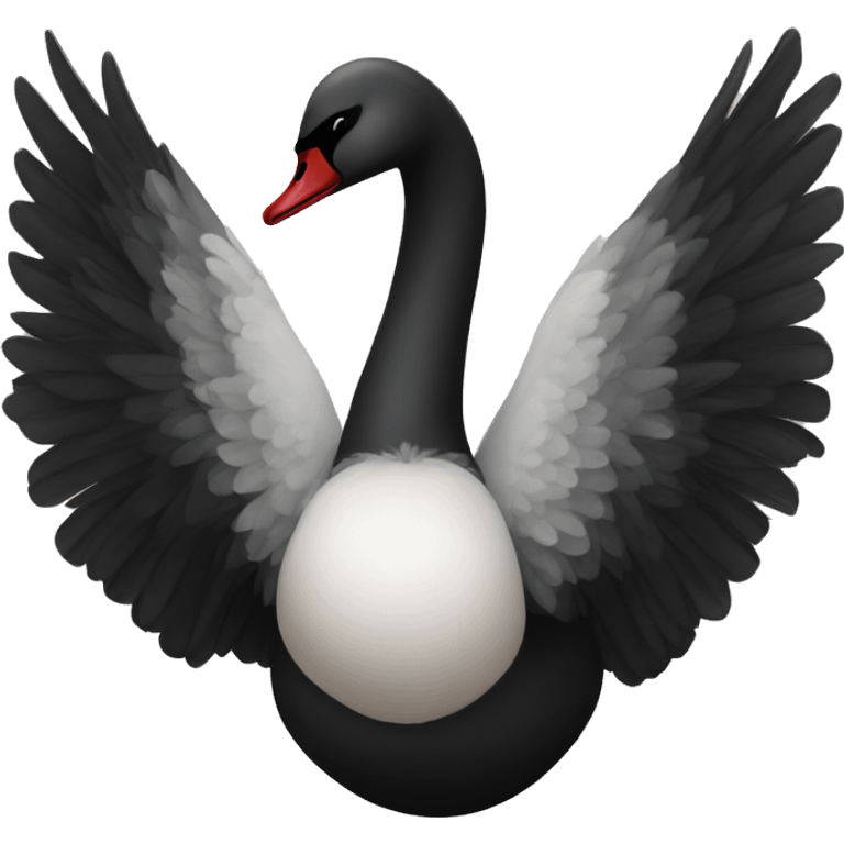 Black swan emoji