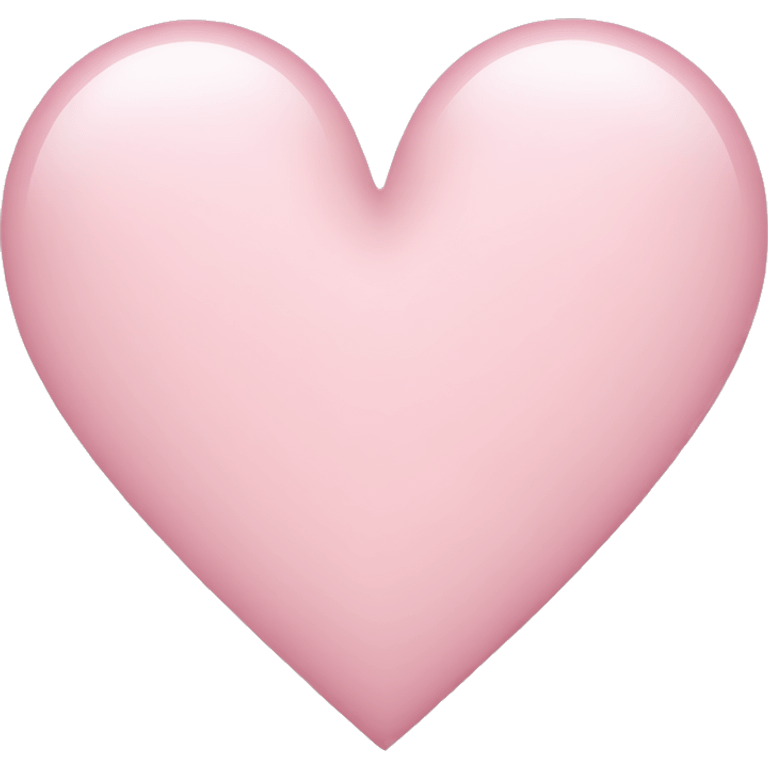 Light pink heart emoji