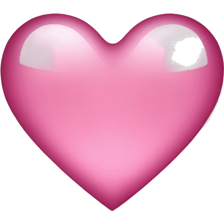 glass pink heart emoji