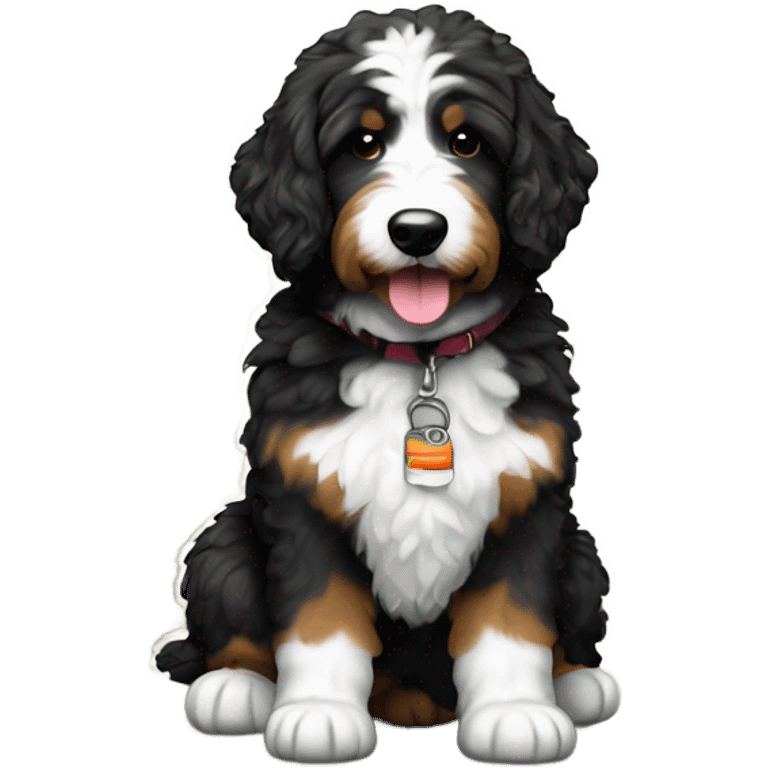 Bernedoodle Hiking emoji