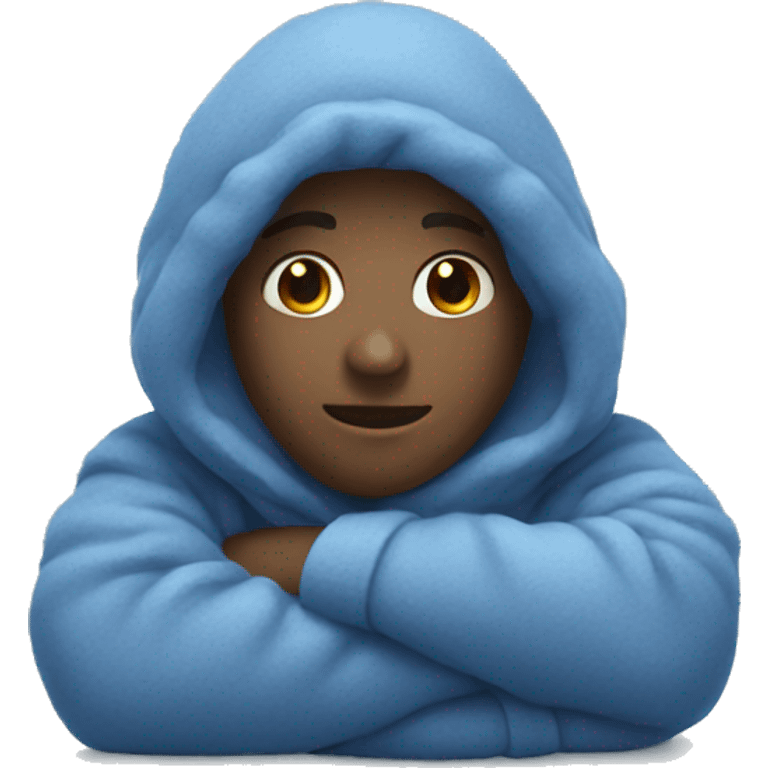 Cozy blue emoji