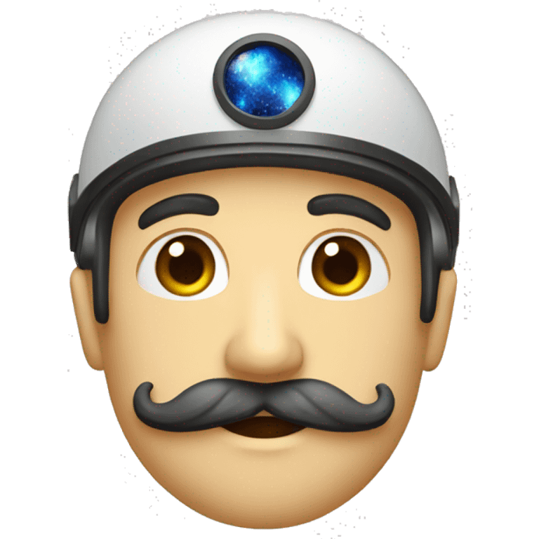 Astronauta de bigode emoji