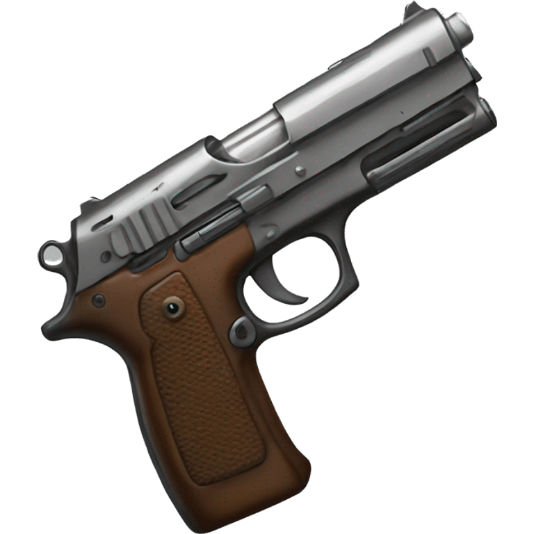 pistol with a extended mag emoji