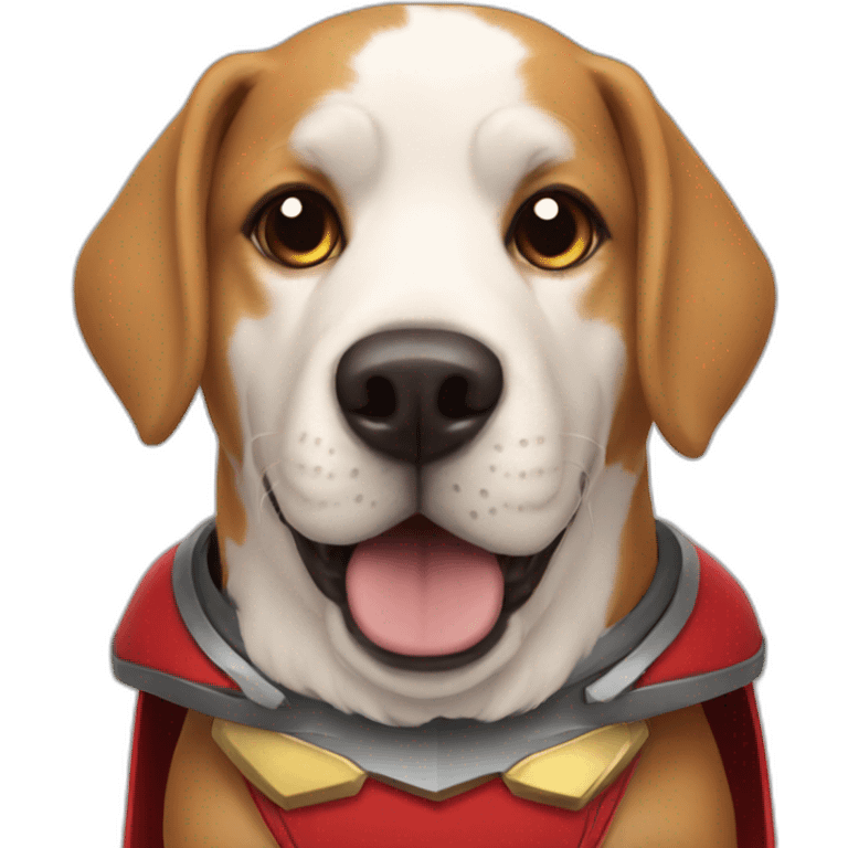 Superhero dog emoji