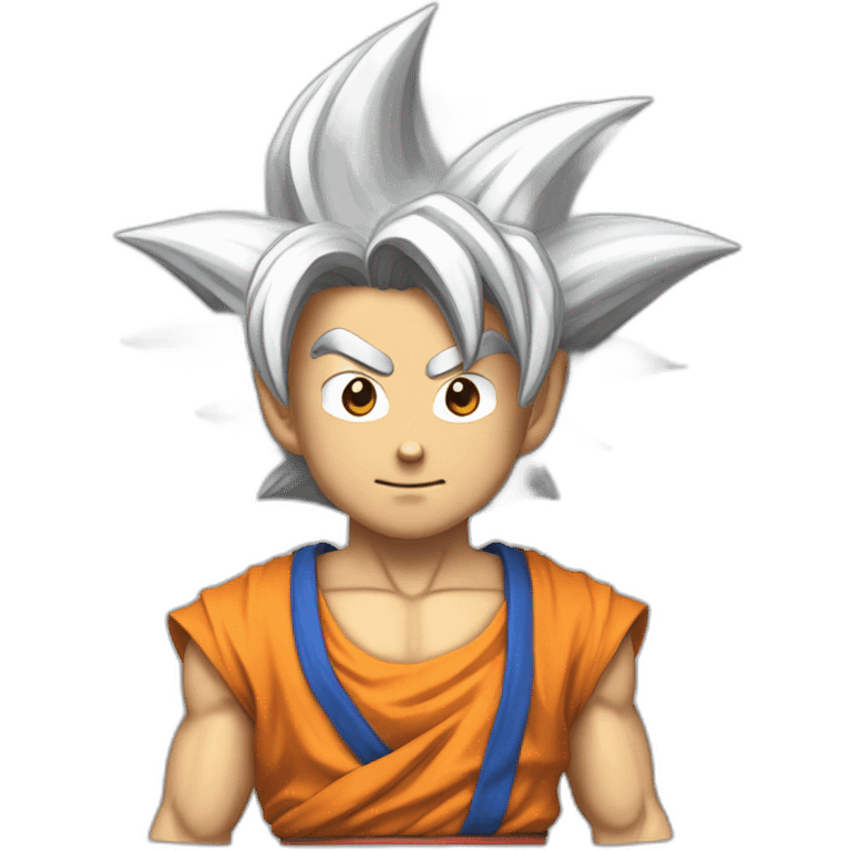 San goku déguisé en akastukir emoji