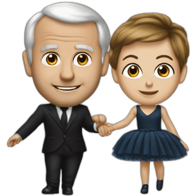 macron en tutu emoji