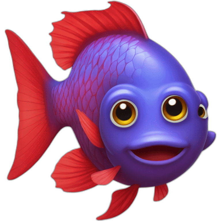 Red ryukin fish emoji