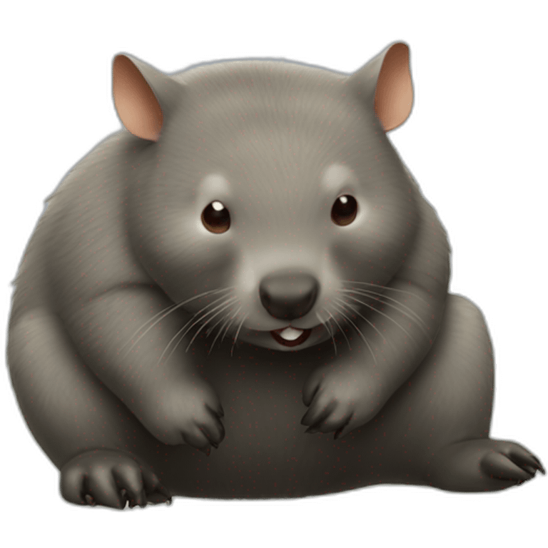 wombat scratching its butt emoji