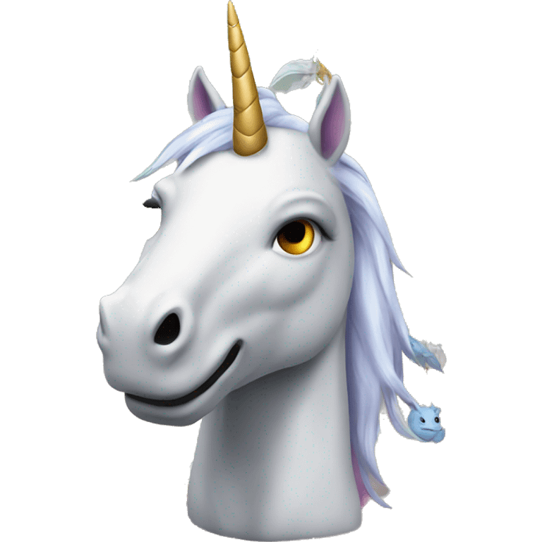 Unicorn and dragon emoji