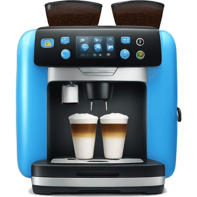 Blue coffee machine  emoji