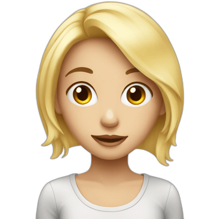 Adolescent blond avec des lunnettes emoji