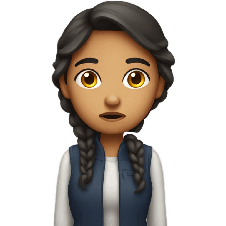 disappointed hispanic girl emoji