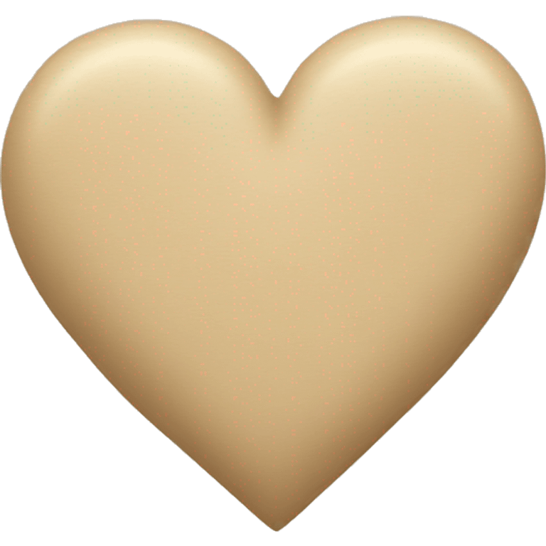 Beige heart emoji