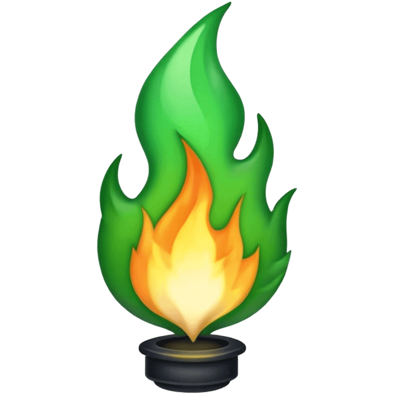 green flame emoji