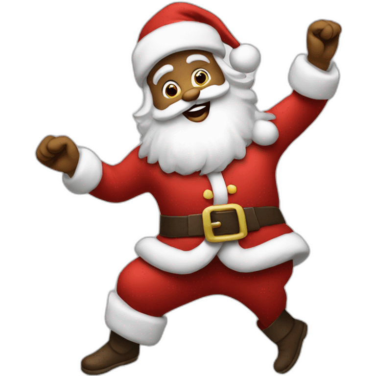 dancing santa emoji