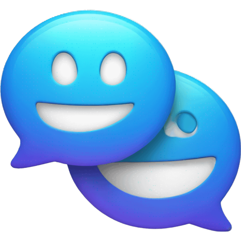 Two chat bubbles emoji