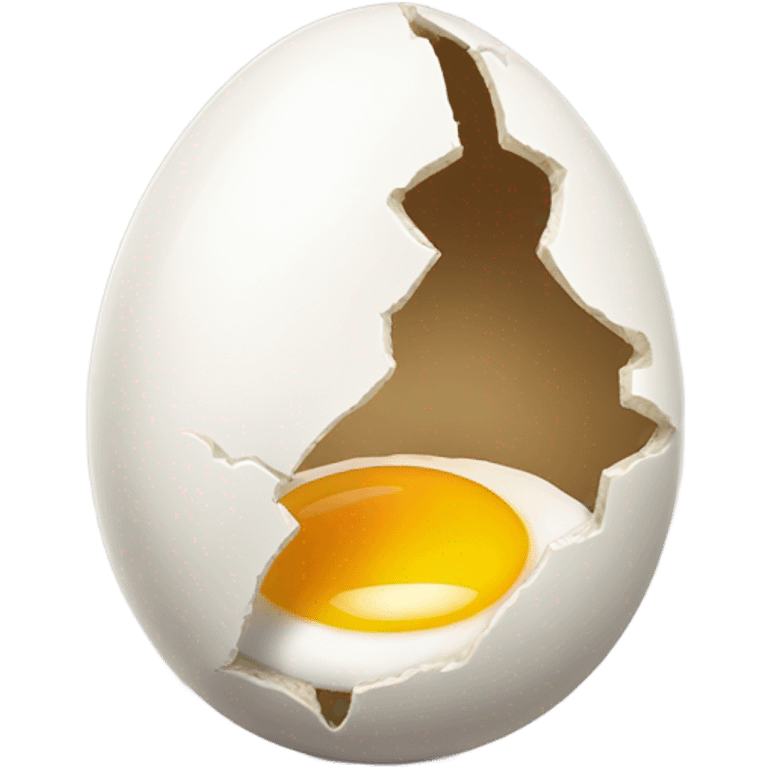 Cracked egg emoji