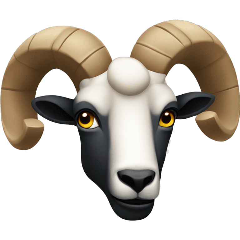 ram with an american football ball ios style emoji