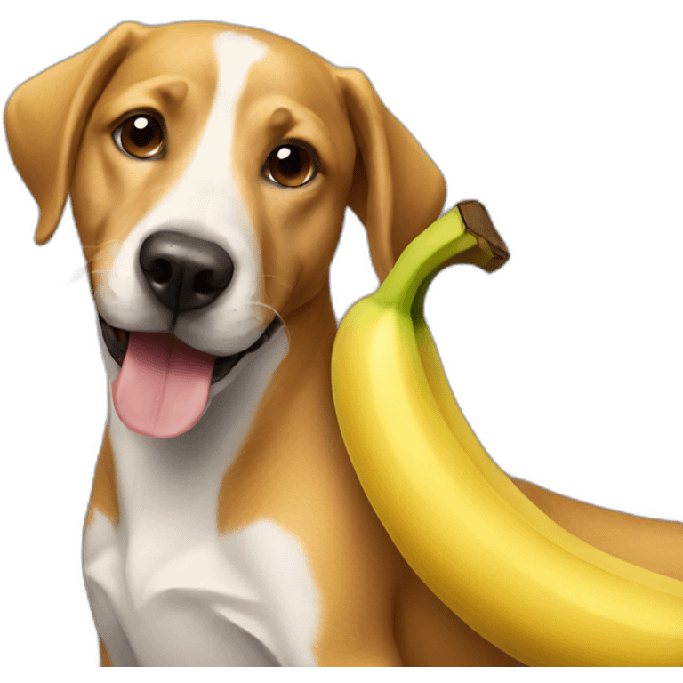 Banana dog emoji