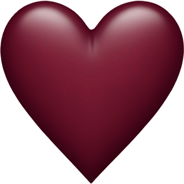 Burgundy heart emoji